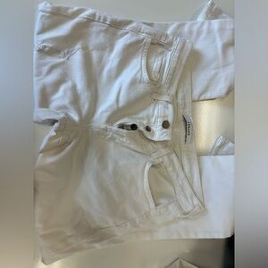 J. Brand Caitlin Distressed White Skinny Jeans